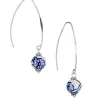 Patricia Nash Blue Arc Hoop Bead Earrings| Earrings