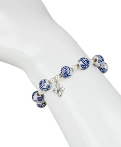 Patricia Nash Blue Beaded Stretch Bracelet| Bracelets