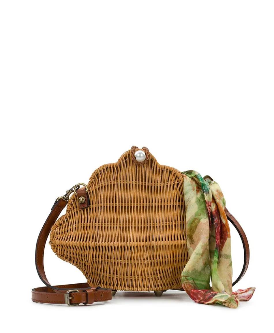 Patricia Nash Cala Luna Clam Crossbody With Scarf| Crossbodies
