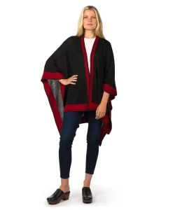 Patricia Nash Color Block Short Shawl| Knitwear