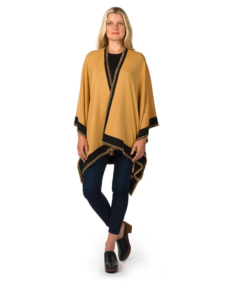 Patricia Nash Color Block Short Shawl| Knitwear