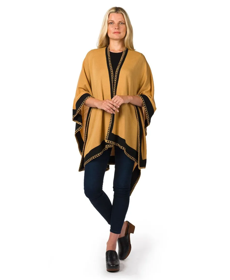 Patricia Nash Color Block Short Shawl| Knitwear