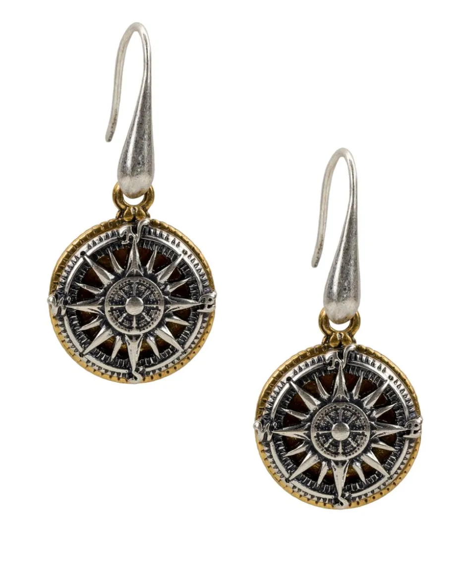Patricia Nash Compass Drop Earrings| Earrings
