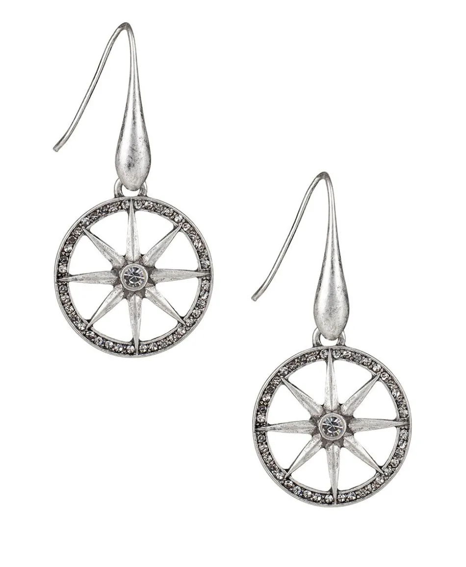 Patricia Nash Compass Drop Earrings| Earrings