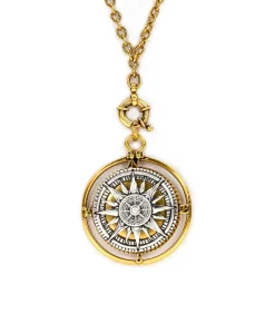 Patricia Nash Compass Locket Pendant Necklace| Necklaces