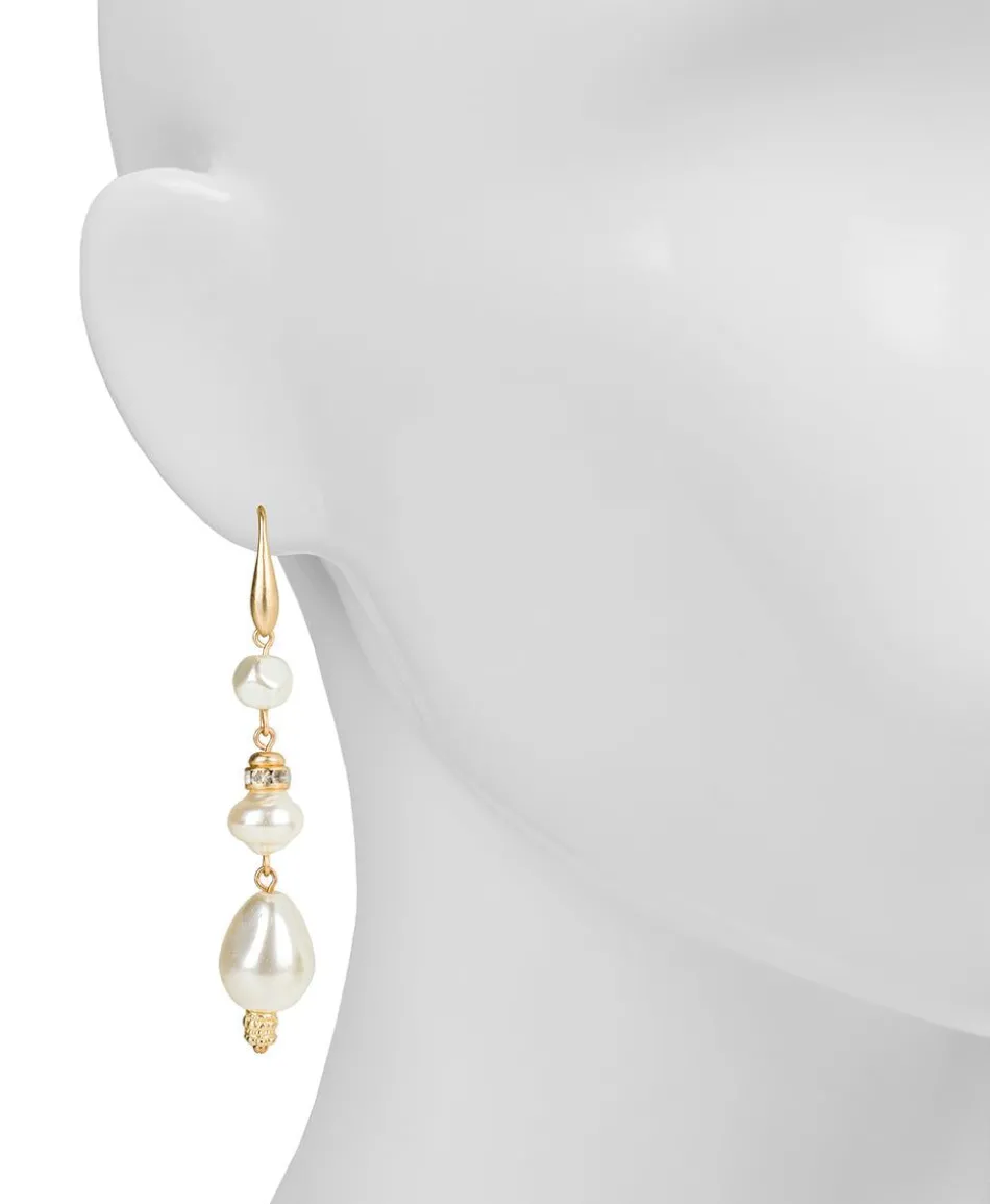 Patricia Nash Drop Pearl Earrings| Earrings