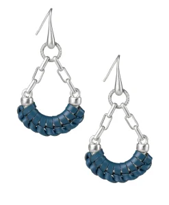 Patricia Nash Fidelia Wrapped Leather Dangle Earrings| Earrings