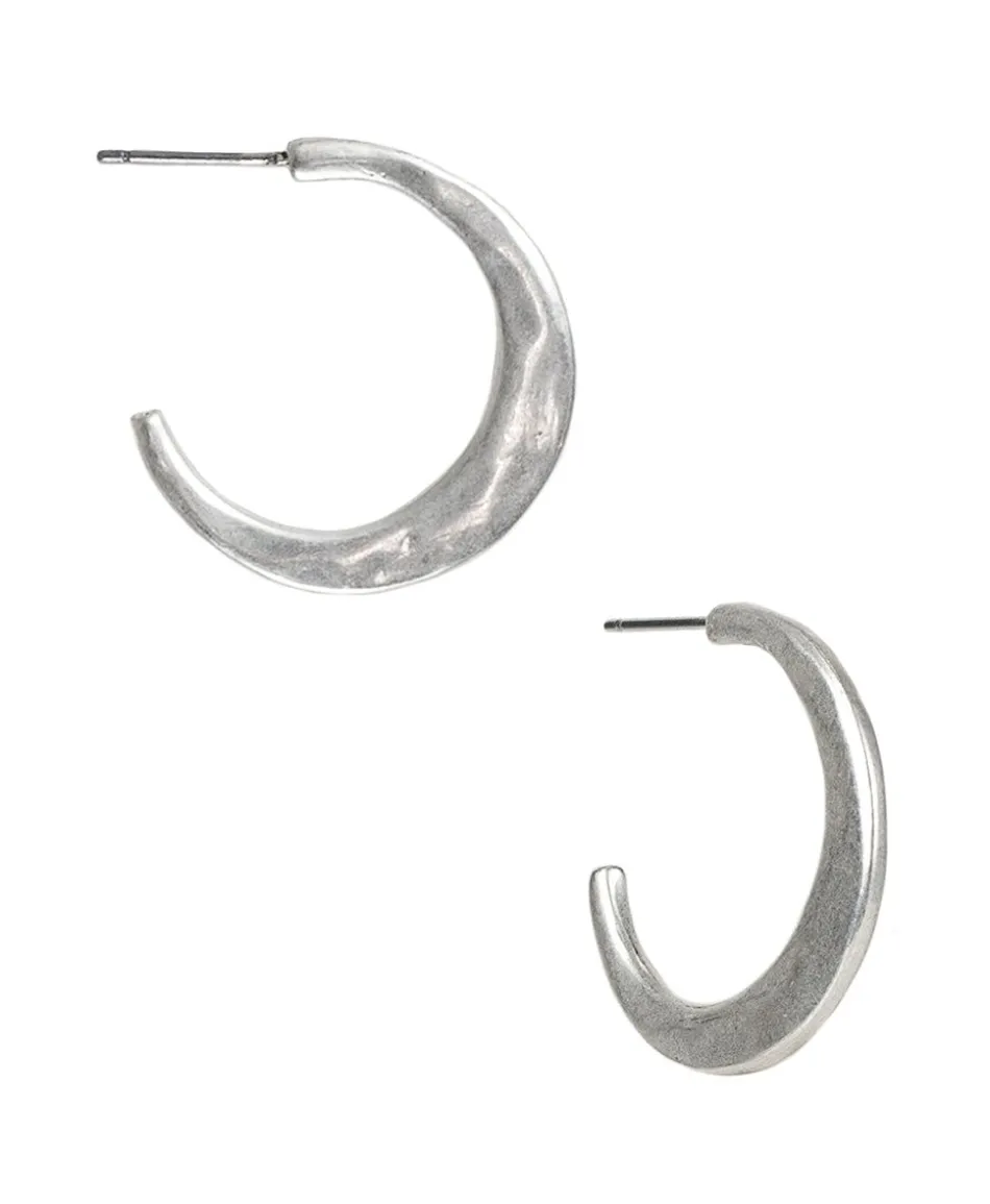 Patricia Nash Hammered Hoop Earrings| Earrings