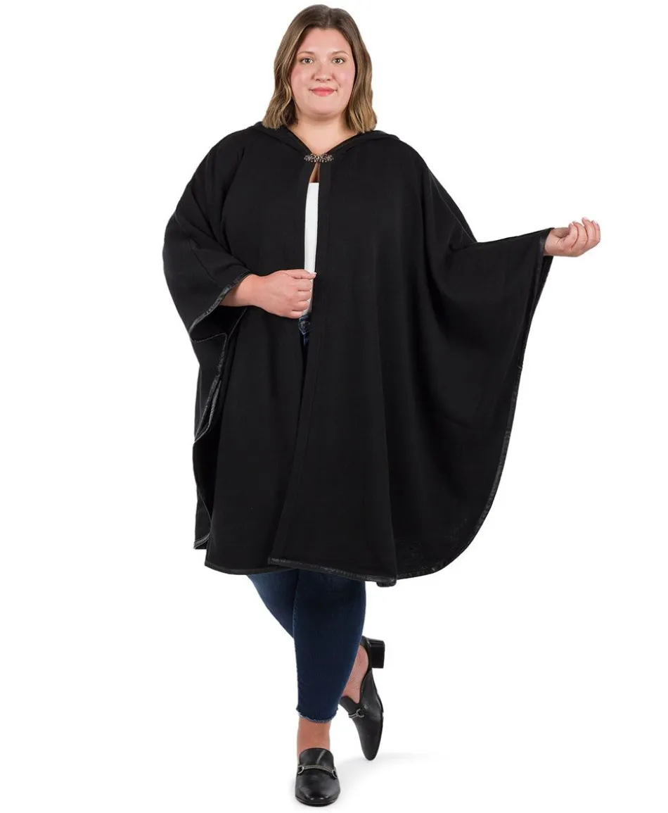 Patricia Nash Hooded Cape With Clasp| Knitwear