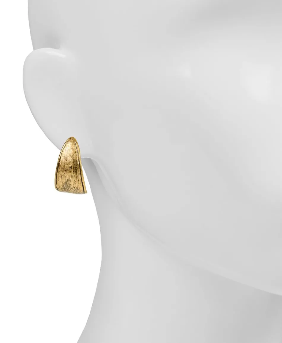 Patricia Nash J Hoop Hammered Earrings| Earrings