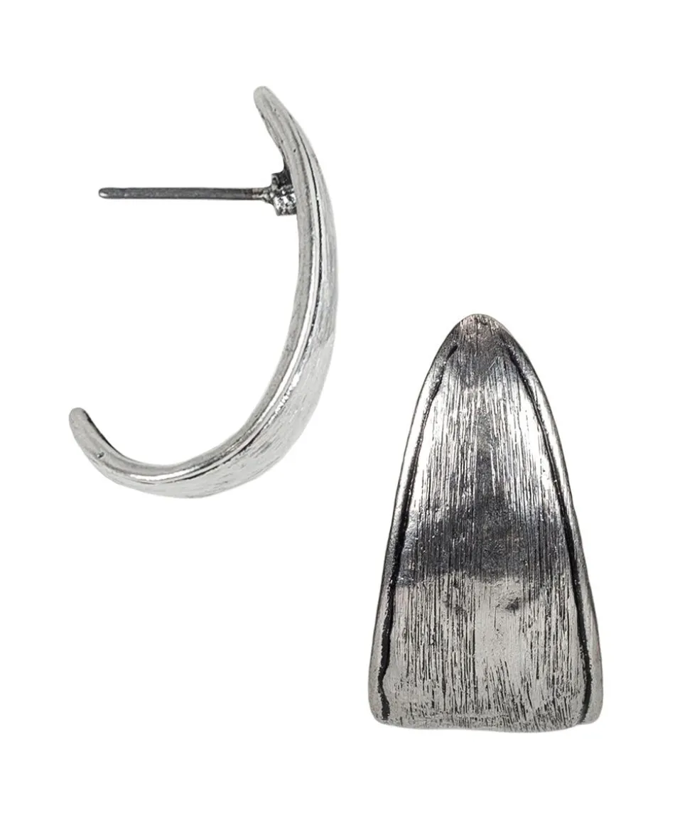 Patricia Nash J Hoop Hammered Earrings| Earrings