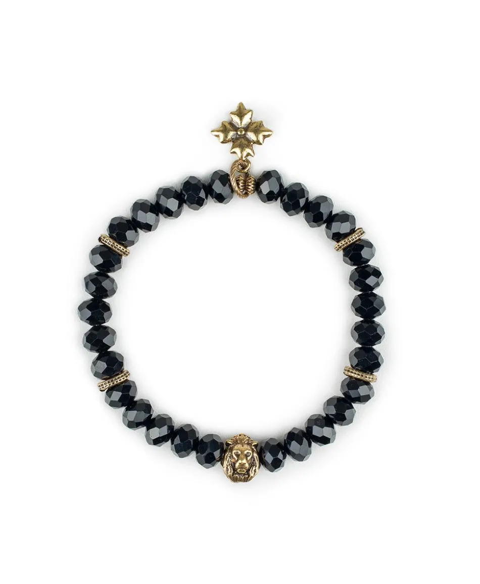 Patricia Nash Lion Bead Stretch Bracelet| Bracelets