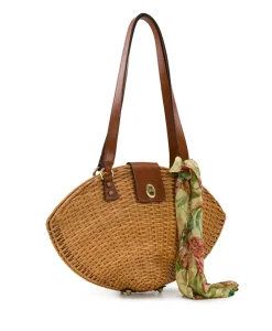 Patricia Nash Mare Shell Shoulder Bag With Scarf| Shoulder Bags