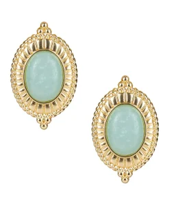 Patricia Nash Oval Button Cabochon Earrings| Earrings