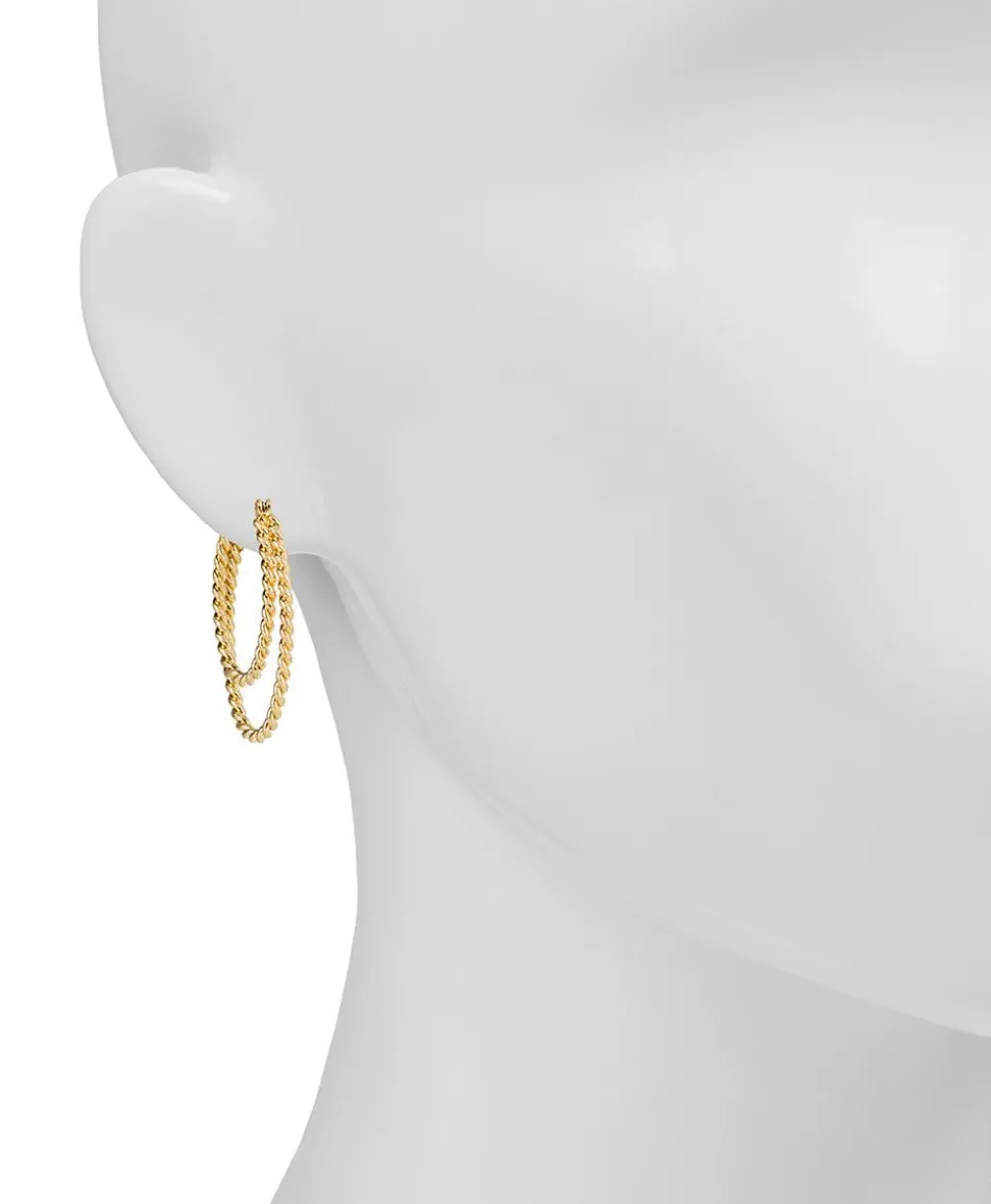Patricia Nash Oval Rope Twist Hoop Earrings| Earrings