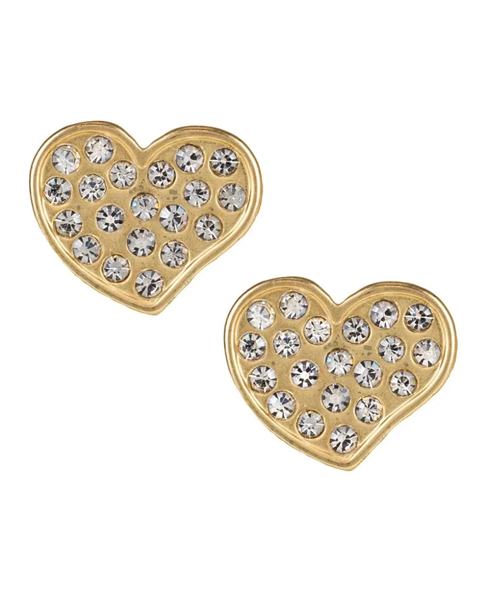 Patricia Nash Pave Heart Earrings| Earrings