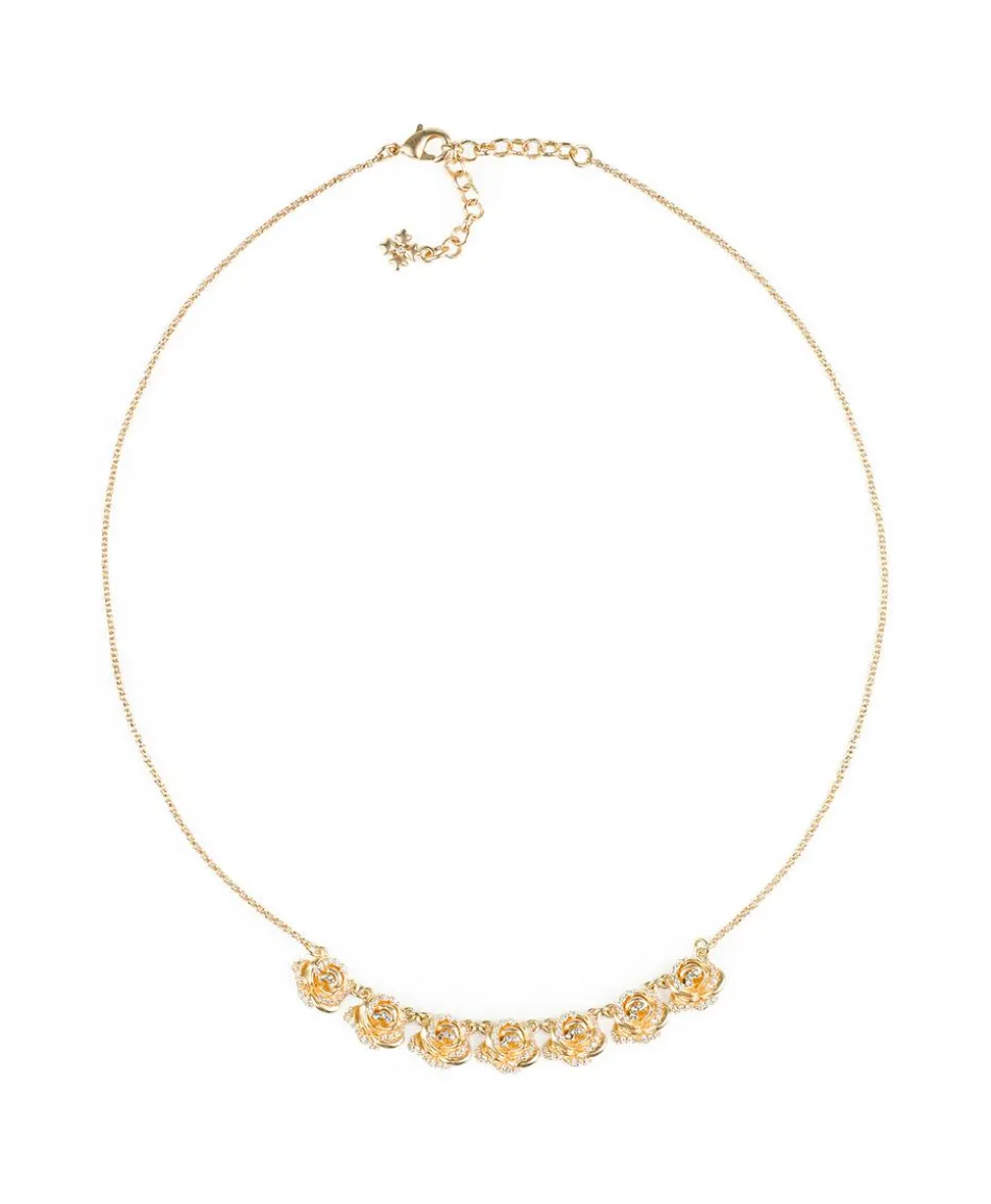 Patricia Nash Pave Rose Necklace| Necklaces