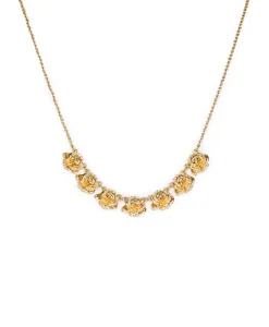 Patricia Nash Pave Rose Necklace| Necklaces