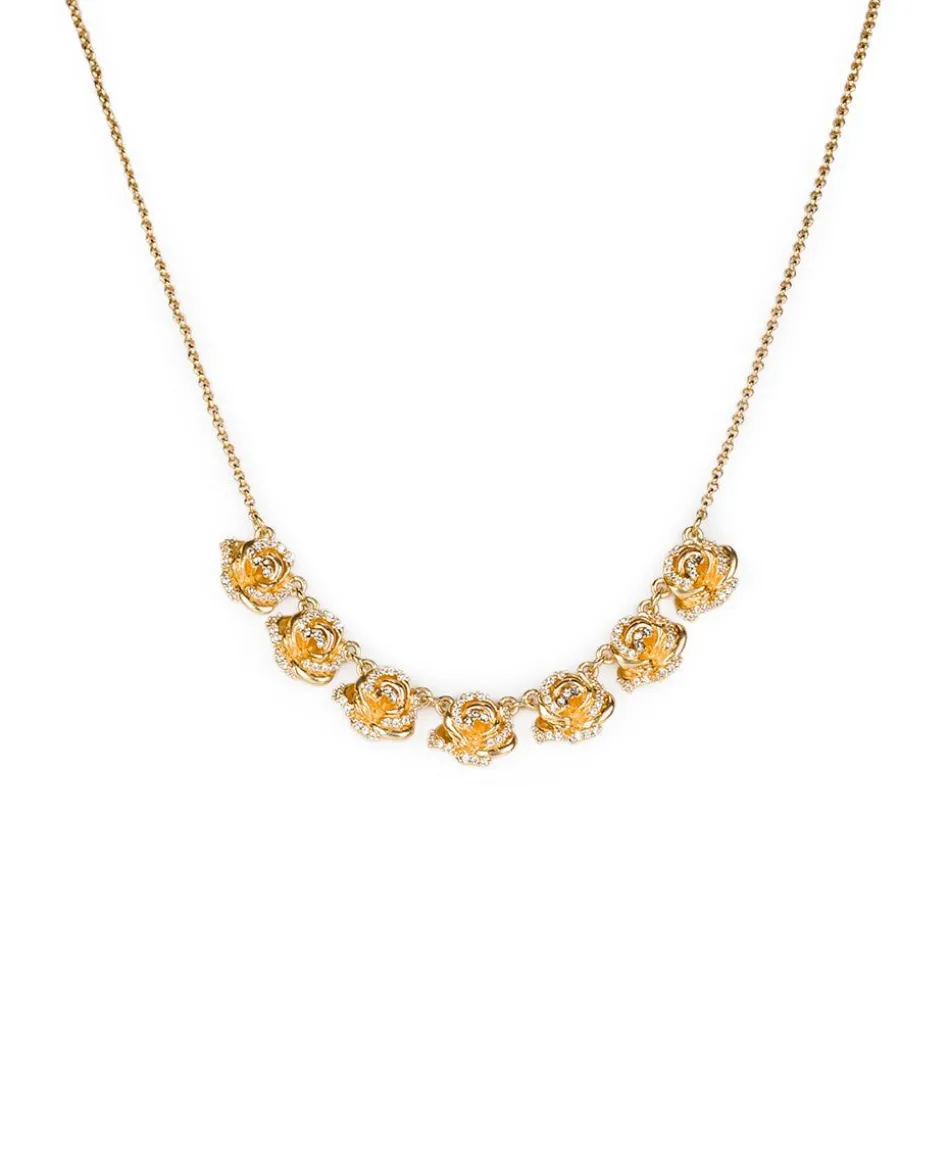 Patricia Nash Pave Rose Necklace| Necklaces