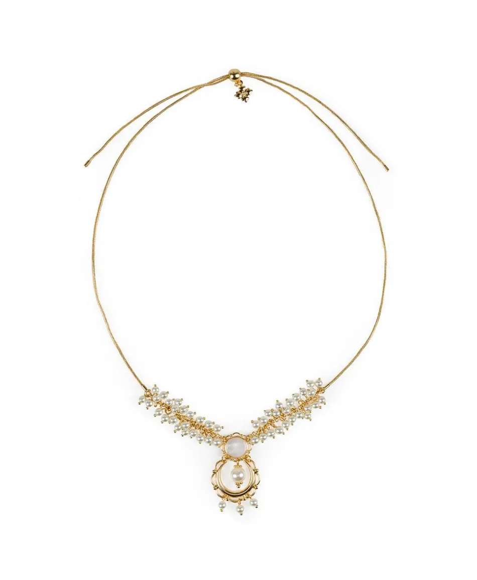 Patricia Nash Pearl Adjustable Necklace| Necklaces