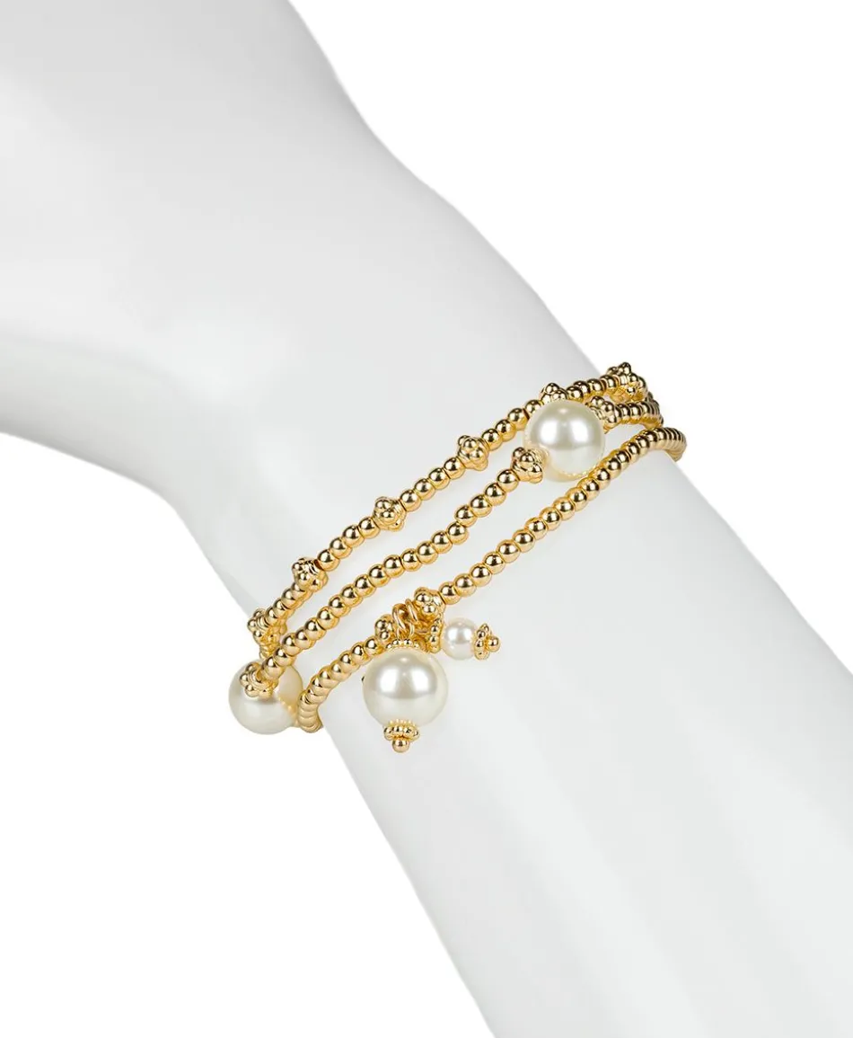 Patricia Nash Pearl Stretch Bracelet Set| Bracelets