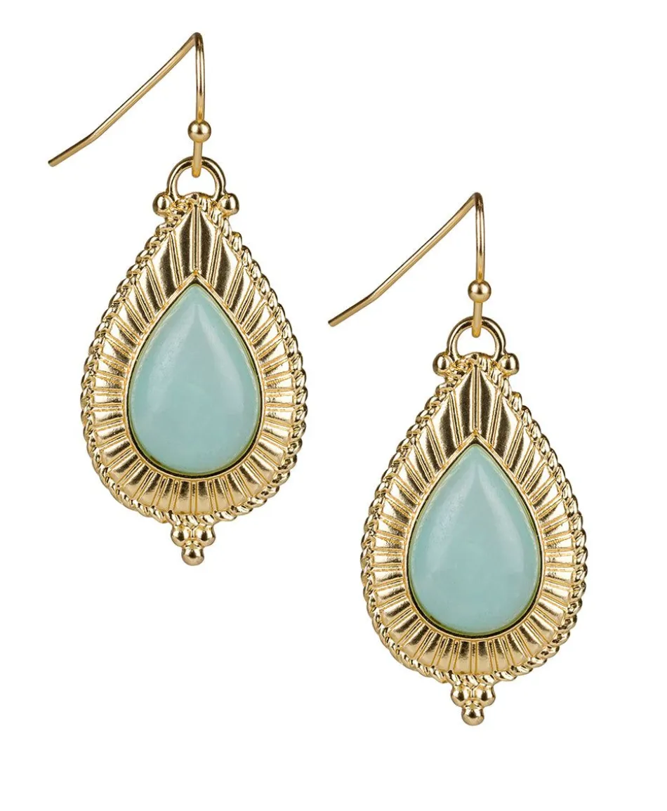 Patricia Nash Tear Drop Cabochon Earrings| Earrings