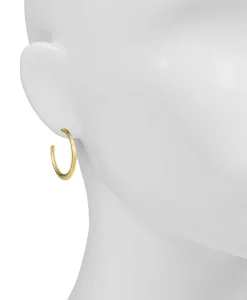 Patricia Nash Textured Knife Edge Hoop Earrings| Earrings