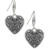 Patricia Nash Tooled Heart Dangle Earrings| Earrings